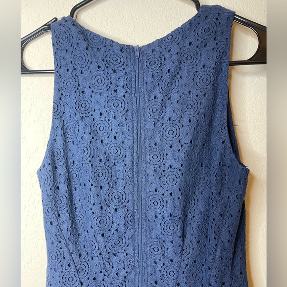 aqua bloomingdales nwt navy blue crotchet Size xs party cocktail Dress - Picture 4 of 7